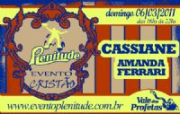 INGRESSO DIA 06 DE MARO - CASSIANE  APENAS MODELO